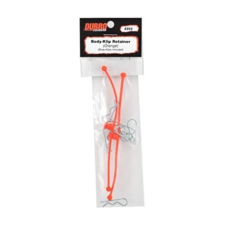 DUBRO BODY KLIP RETAINER ORANGE