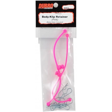 DUBRO BODY KLIP RETAINER PINK