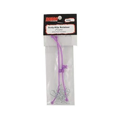 DUBRO BODY KLIP RETAINER PURPLE