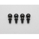  Yokomo IB-414KB2A - King Pin Ball +2mm with Button Head with 3mm ISO Thread for Aluminum Steering Knuckle (4pcs)