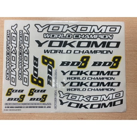 YOKOMO BD8 DECAL 