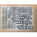  Team Yokomo BD5 WX DECAL (Black/White)