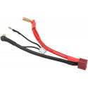 HRCSPAIN Cable de conexión RC, 12 AWG, 4 mm, conector macho recto, accesorio T hembra para batería de litio 2S 7,4 V