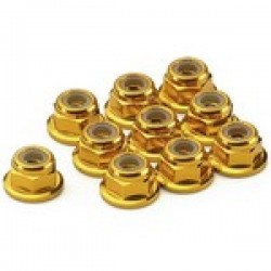  ANSMANN RACING 203000012 Aluminio Nylon Nut Gold 2mm