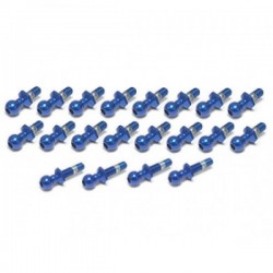 3 RACING RC18-002/BU 4mm Ball stud full set for Associated RC18T