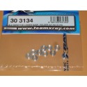 303134 XRAY ALU SHIM FOR LOWER SUSP. HOLDER 3x7.5x1.5 (10)