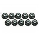 3RAC-NF30/BL 3 RACING 3mm Aluminium Flanged black (10pcs)