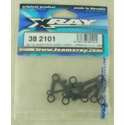 XRAY 382101 Set of Suspension Arms, Lower + Upper (2+1+1) Hard