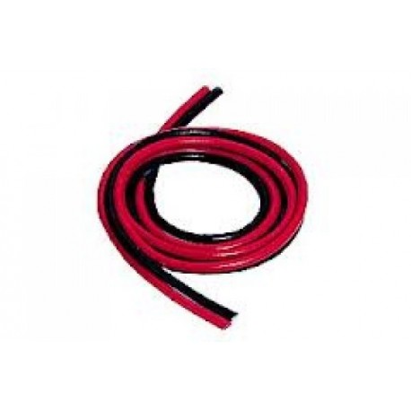 GRAUPNER 3071 HIGH FLEX SILICONE WIRE 2M PLASTIC INSULATE ROJO,NEGRO