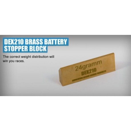 REVOLUTION DESIGN DEX210 BRASS BATTERY STOPPER BLOCK RDRP0044