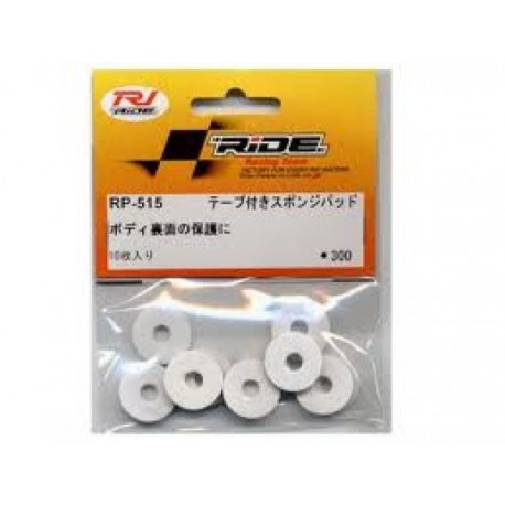 RI-RP-515 RIDE Body Protect Sponge Pad with Adhesive Tape, White