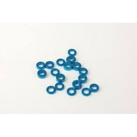 ROC-OP-003B Roche 3 x 5,5 mm Alum Spacer (1/1,5/2 mm) (4pcs each), Blue