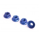 SPEC-R SPR025-NUBL 4mm Alu Lock Nut (4 pcs Blue)