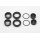 O ring capAdjust nutShock cap nut for SLF Shock