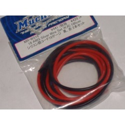 MR-WS18 MUCHMORE 18AWG SILVER WIRE SET 180CM ROJO,NEGRO