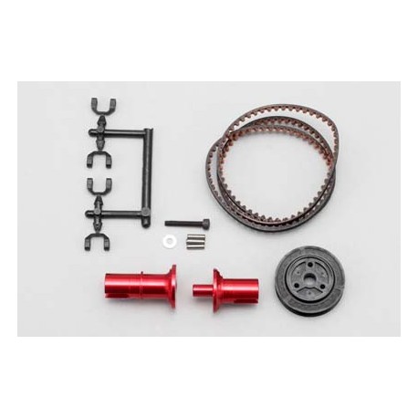 YOKOMO IB- FCD15R Full counter solid axle set (Rear×1.5/Red)