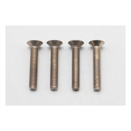 YOKOMO ZC F318T Titanium Flat Head Socket Screw M3 18mm 4pcs  BMA  2