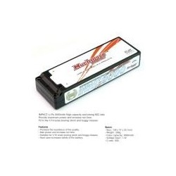 Muchmore IMPACT Stock Power LiPo Battery 6000mAh  7.4V 80C Flat Hard Case