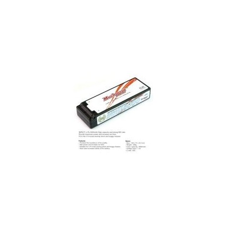 Muchmore IMPACT Stock Power LiPo Battery 6000mAh  7.4V 80C Flat Hard Case