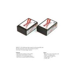 Muchmore IMPACT FD LiPo Battery 6000mAh  7.4V 80C Saddle Hard Case