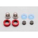 YOKOMO YSR- 8D Diaphragm Shock Cap Set (Red)