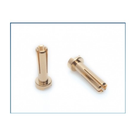 LRP 65815 4mm Gold Works Team connectors (10 pcs.)