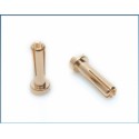 LRP 65815 4mm Gold Works Team connectors (10 pcs.)