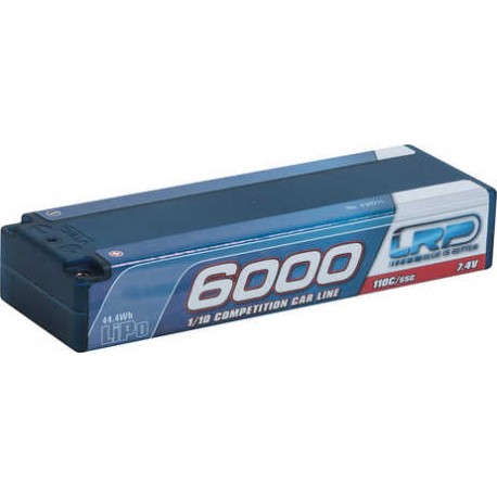 LRP 430211 LiPo 1/10 Competition Car Line Hardcase 6000 - 110C/55C - 7.4V