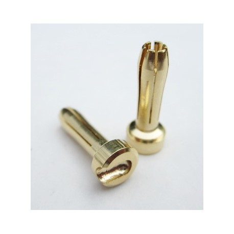 TQ RACING 4mm x 18mm CONECTOR ORO HD LOW PROFILE 2uds