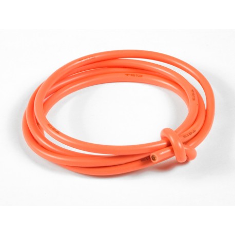 TQ RACING CABLE PURO SILICONA 13AWG NARANJA