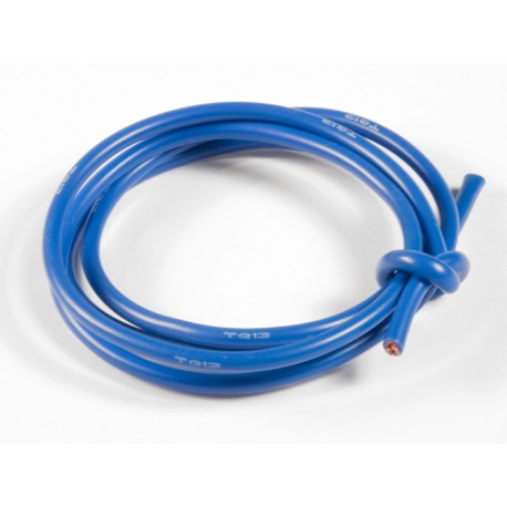 TQ RACING CABLE PURO SILICONA 13AWG AZUL