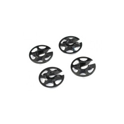 Radtec  Aluminum Lightweight Spring Retainers 4 pcs Black