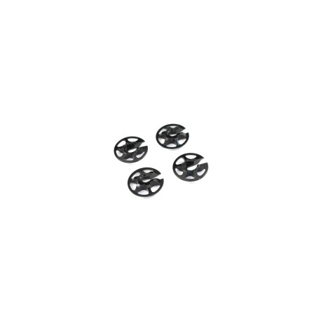 Radtec  Aluminum Lightweight Spring Retainers 4 pcs Black