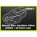 CORE RC CR051 Silicone Wire 12g - Black 1 Metre