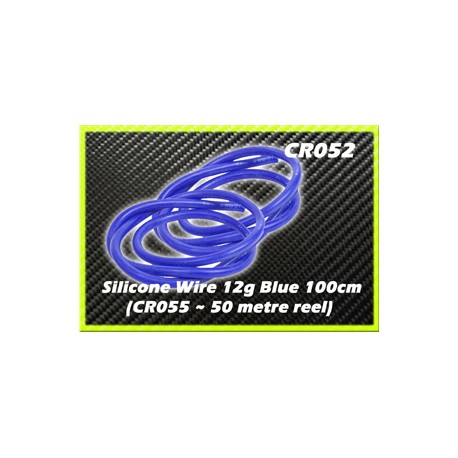 CORE RC CR052 Silicone Wire 12g - Blue 1 Metre