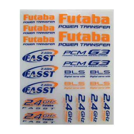 FUTABA 419000 PEGATINA FUTABA 130x160 mm.