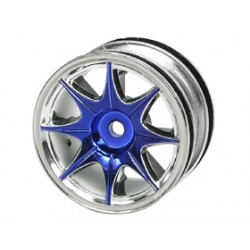 3 RACING WH- 04/BU 1/10  8  SPOKE WHEEL SET Tamiya M-Chassis (4PCS) BLUE