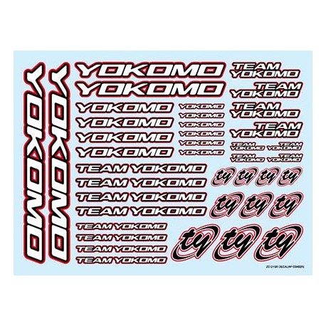 YOKOMO ZC- D15BL Team Logo Decal 2015 BLUE