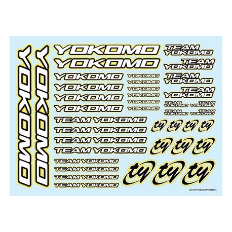 YOKOMO ZC- D15BL Team Logo Decal 2015 BLUE