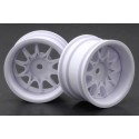 RIDE RI- RH-1236W Mini 10 Spoke Wheel Wide Offset - White