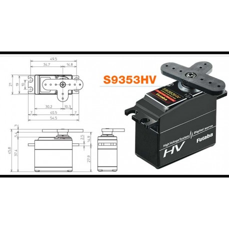 FUTABA S9353HV High-Voltage High-Torque High-Speed Servo