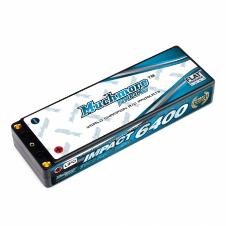 Muchmore IMPACT 6400mAh/7.4V 110C Linear LCG Li-Po Battery Flat Hard Case FD2