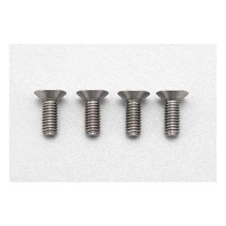 YOKOMO RP-042-08 Racing Performer High precision cutting titanium flat head screw M3×8mm 