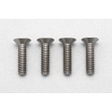 YOKOMO RP-042-12 Racing Performer High precision cutting titanium flat head screw M3×12mm 