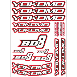 YOKOMO BD8 DECAL RED