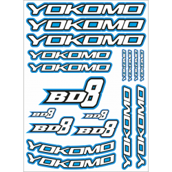 YOKOMO BD8 DECAL BLUE