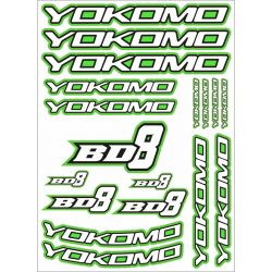 YOKOMO BD8 DECAL GREEN