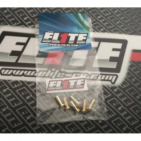 ELITE RC E0901 CONECTOR ORO 4mm (6pcs)