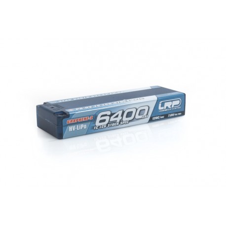 LRP 430261 BATERÍA 7,6V-6400MAH LIPO 120C/60C P5-HV TC LCG STOCK SPEC GRAFENO-2 CAJA DURA