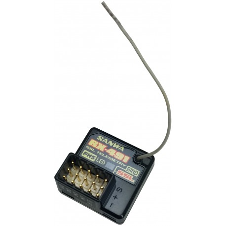 Sanwa RX-491 (FH-5, SUR) Waterproof Telemetry Receiver